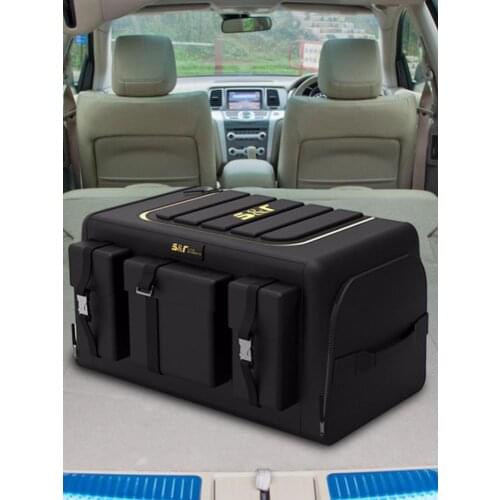 Universal Car Trunk Organizer With Lid Super Strong Durable Foldable Nonslip Cargo Storage Box For Auto Trucks SUV Trunk Boxes