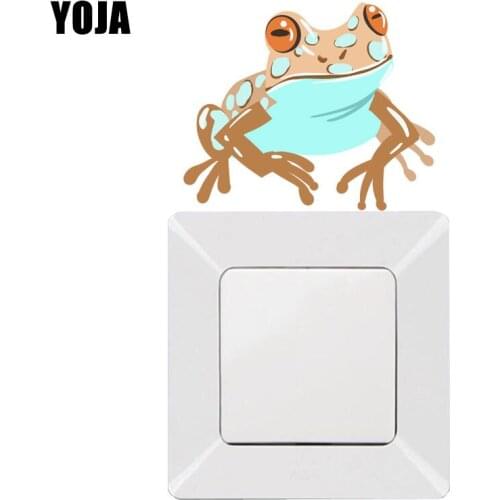 YOJA Reptilian Frog Sticker Switch Kids Living Room Bedroom Wall Colored Decor Decals 8SS1150