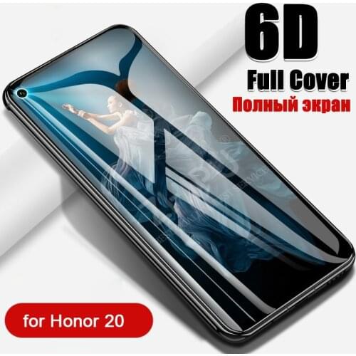 6D Tempered Glass For HUAWEI Honor View 20 V20 Pro Full Cover Curved Screen Protector Film Honor V20 20i 20s Protective Glass