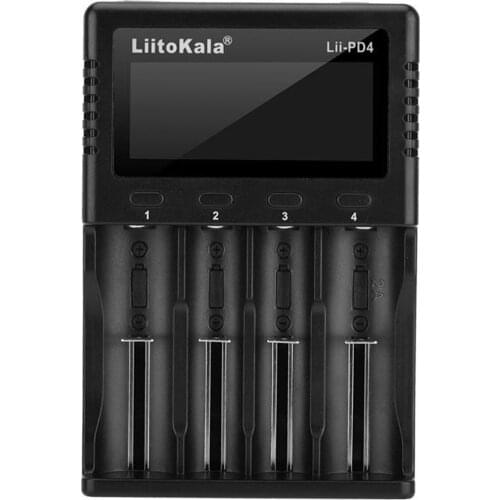 Lii-PD4 4 Slots Lithium Battery Charger for 26650/21700 Multi-slot input
