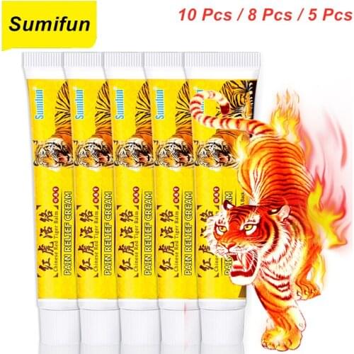 10/8/5 Pcs Red Tiger Balm Pain Relief Ointment Lumbar Rheumatoid Neck Neuralgia Acid Joint Arthritis Cream Pain Relief Ointment