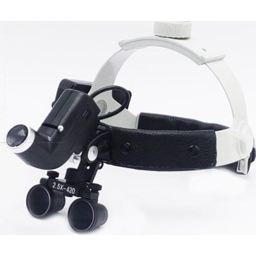 2.5 X high intensity Black surgical Loupes for dentist doctors surgical operation ENT