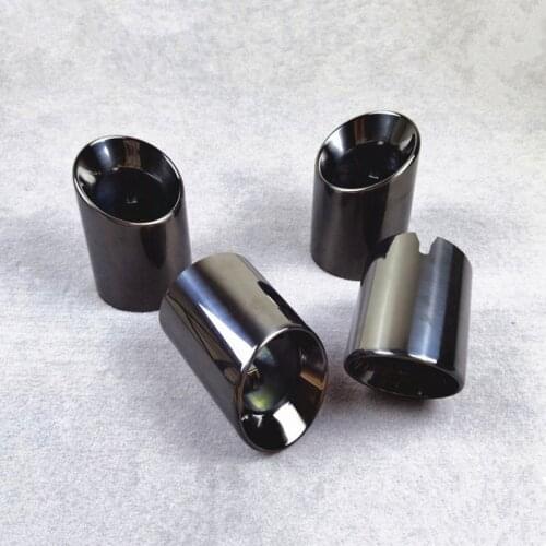 4 Pieces Car-Styling Single Exhaust Pipes For M2 M2C M3 M4 Titanium Black Stainless Steel Car Tail Tips