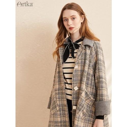 Artka Women's Plaid Coats