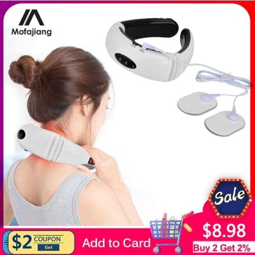 Electric Neck Massager & Pulse Back Power Control Far Infrared Heating Pain Relief Neck Physiotherapy Instrument Relaxation
