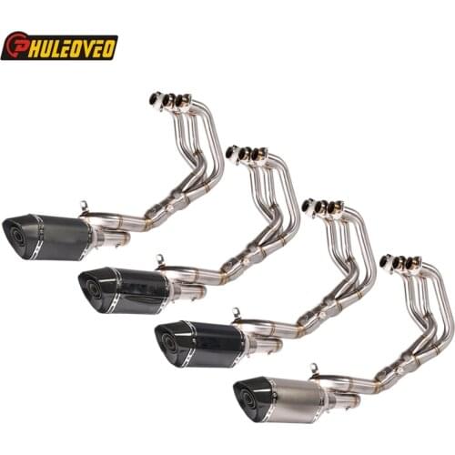 MT09 FZ09 Motorcycle Exhaust Muffler Slip on Full System for Yamaha MT 09 FZ 09 2014-2018 XSR900 2016-2018 Escape Moto Exhasut