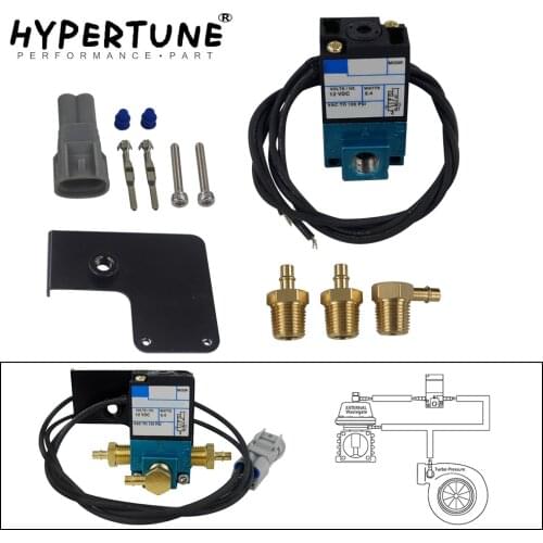 Hypertune - EBC 3 Port Electronic Turbo Boost Control Solenoid Valve For 08-18 Subaru STI Nickel Plug HT-ECU01