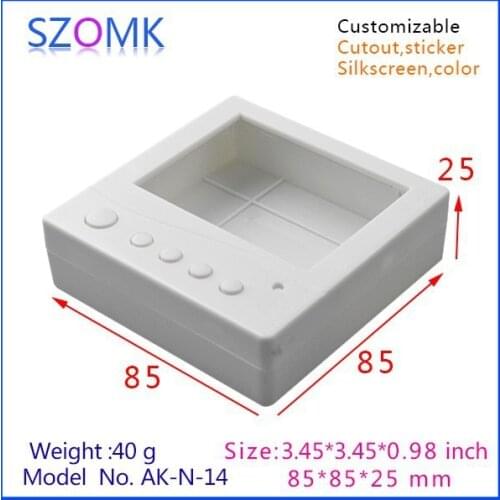 Diy electronics plastic housing box for LCD (4 pcs) 85*85*25mm abs plastic box electric box, project case electronics enclosure