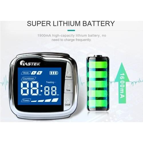 Lastek low level laser therapy wrist watch blood pressure monitor diabetes treatment device