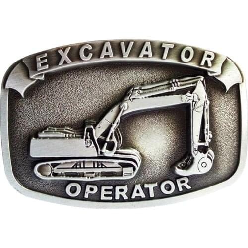 Men Excavator Shaped Belt Buckle for Leather Belt Canvas Belt Cool Ornament