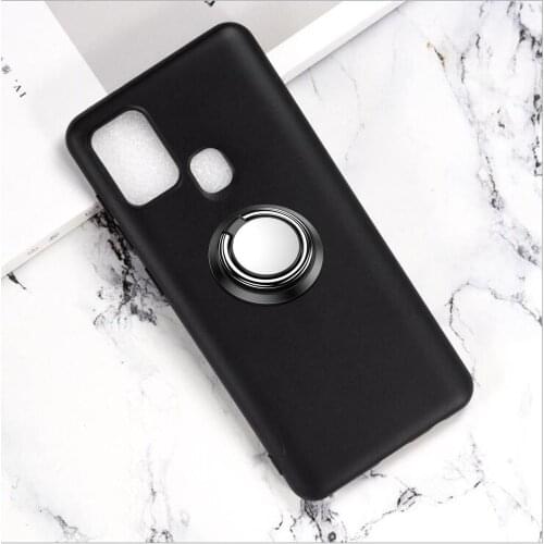 Soft Case For Samsung Galaxy A10 A11 A12 A21 A31 A41 A42 A51 A71 A01 A10 A20 A30 S 5G Back Ring Metal Car Magnetic Holder Cover