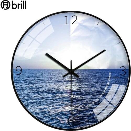 INS Nordic Wall Clock Modern Design Art Living Room Creative Sea Watch Home Bedroom Silent Clocks Home Decoration Wall Horloge