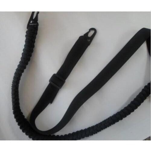 NEW HK style1 Adjustable Paracord Rifle Gun Sling Strap With Swivels Black+Green
