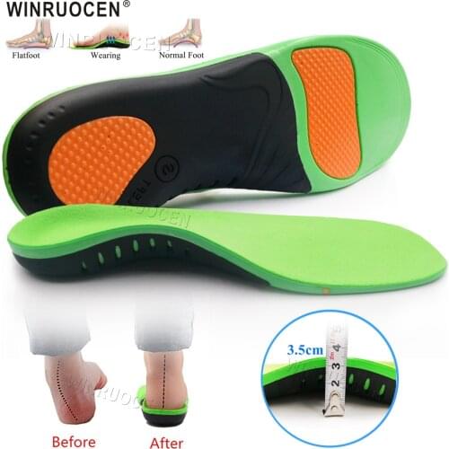 Best Flat Feet Arch Support Orthopedic Insoles For Shoes Women Men Foot Pad X/O Type Leg Correction Plantar Fasciitis Sports Pad