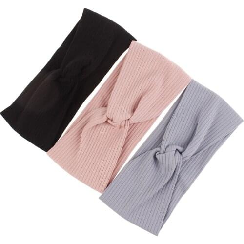 Plain Solid Hairbands Elastic Headband Women Hair Bands Headwear Accessories
