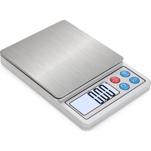 600g~3kg/0.1g 0.01g Portable Stainless Steel Digital Electronic Precision Kitchen Food Scale Electronic Scale Jewelry Scale