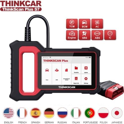 THINKCAR Thinkscan Plus S7 Professional Diagnostic Tools TPMS Programmer Wifi Bluetooth Car Auto obd2 Scanner Free Update