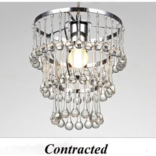 Modern Contracted Water Drop Pendant Lamp Creative Fashion E27 LED Light Fixtures Restaurant Living Room Bedroom Indoor Lamp