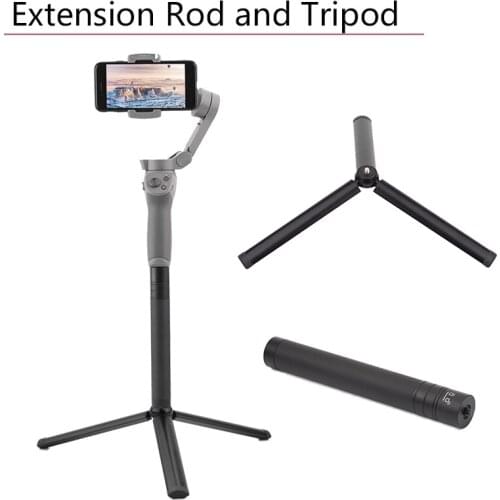 Aluminum Alloy Extension Rod Stick Scalable Holder for DJI OM 4 Osmo Mobile 3 Feiyu Tripod Handheld Gimbal Stabilizer Accessorie