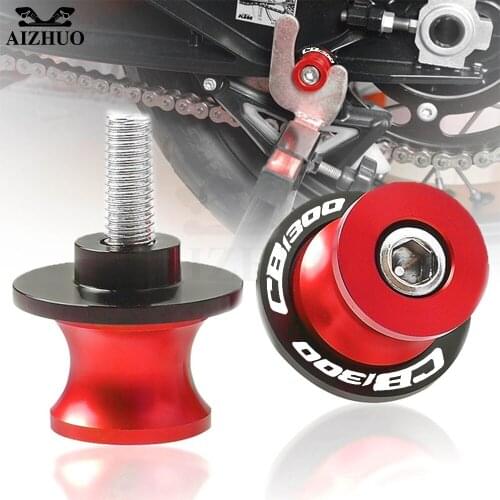 Motorcycle Swingarm Sliders Screw For Honda CB1300 Swing Slider Stand Screws 8MM CNC Aluminum CB 1300 2003-2009 2010 2011 2012