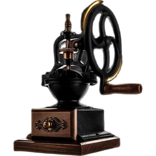 X-5 Manual Coffee Grinder Hand Grinder Retro Style Hand Grinders Coffee Bean Mill Maker Classical Wooden Manual Coffees Machine