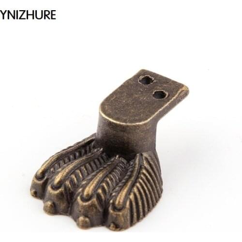 YINZHURE 30pcs 12*31mm Hardware Antique Brass Jewelry Gift Box Wood Case Decorative Feet Leg Corner Protector