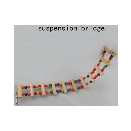 Pet Squirrel Parrot Toy Special Soft bridge can be arbitrarily suspended curved suspension bridge ladder sub-suspension bridge