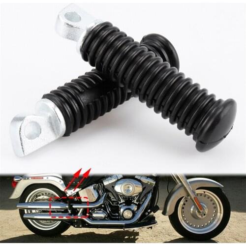 1 Pair Universal Motorcycles Foot Peg Engine Guard Foot Rests Mount Footrest for Harley Suzuki Yamaha Honda Softail Dyna Glide
