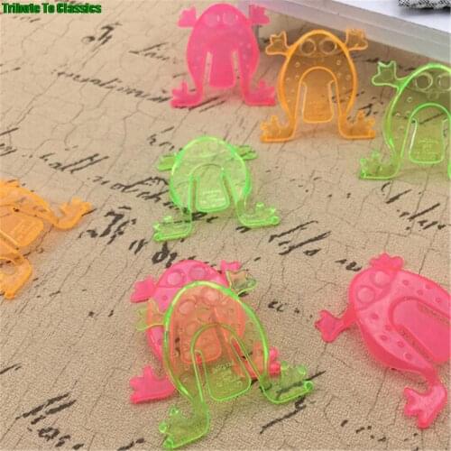 10PCS Jumping Frog Hoppers Game Kids Party Favor Birthday Party Toys for Girl Boy Goody Bag Pinata Fillers 4.3*4.3cm
