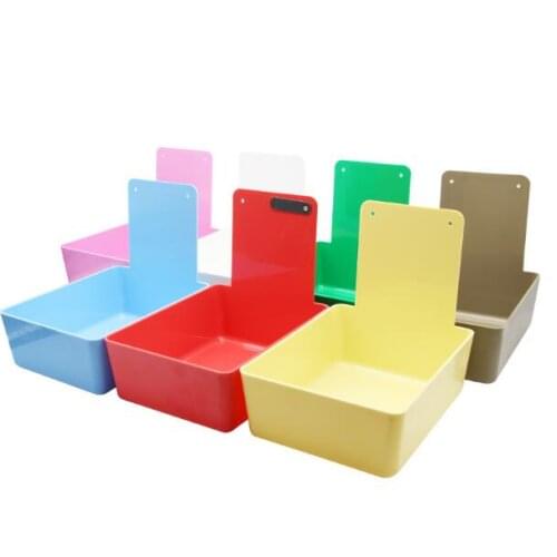 10 Pieces Dental Equipment Tooth Plastic Dental Neaten Work Case Pans with Clamping Piece Clip Holder to Fix Paper
