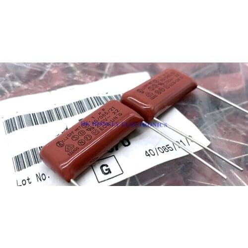 20PCS LL2 GPF MKT .1UF ECQ-UN 0.1UF 104 100NF 250V X2 2A P=27.5mm CBB FILM CAPACITOR
