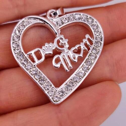 50 pcs dog heart pendant charm two colors dog charms gift for women man Accessories
