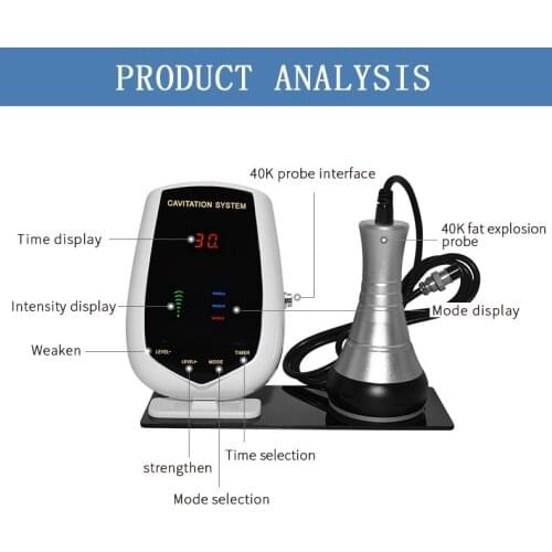 Anti-Cellulite Fat Reduction 40K Cavitation Wrinkle Removal Leg Arm Fat Removal Beauty Equipment with 3 Modes