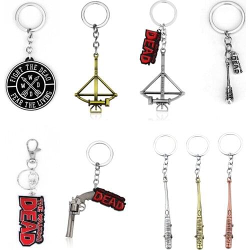 Hot Game The Walking Dead Keychain Metal Alloy Key Ring Holder Fashion Chaveiro For Men Jewelry Birthday And Cheristmas Gifts
