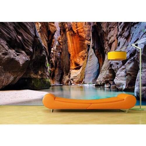 Custom 3D Photo Wallpaper Mountain Cave Background Mural Living Room Bedroom Vinyl Mural Waterproof Wallpaper Home Decor