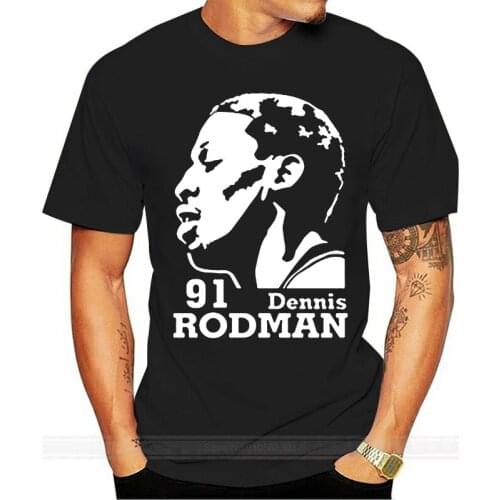 Phiking Dennis Rodman 91 cool printed T Shirt t shirts Mens boyfriend gift T shirts for fans