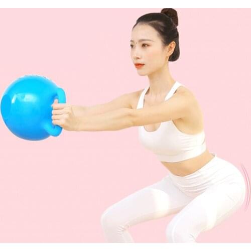 Portable Water-fillable Dumbbell 4-12LB PVC Kettlebell Fitness Equipment for Home Gym Yoga Workout Weightlifting 37x23cm