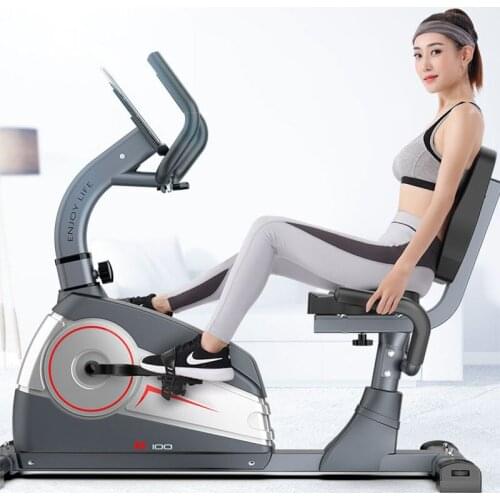 Horizontal Home Magnetic Control Middle-aged And Elderly Rehabilitation Training Indoor Cycling Bikes