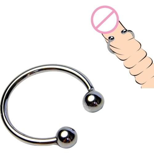 Stainless Steel Cock Ring Male Chastity Device Penis Rings Metal Glans Protect Sleeve Cockring Masturbator Adult Sex Toy For Men