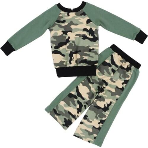 Kaiya Angel 2019 Toddler Boy Clothing Set Spring Autumn Baby Floral 2PCS Children Girls Long Sleeve Cotton Outfits Wholesale