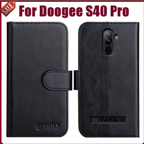 Hot! Doogee S40 Pro Case 5.5" Fashion 6 Colors Flip Soft Leather Wallet Protective Cover For Doogee S40 Pro Case Phone Bag