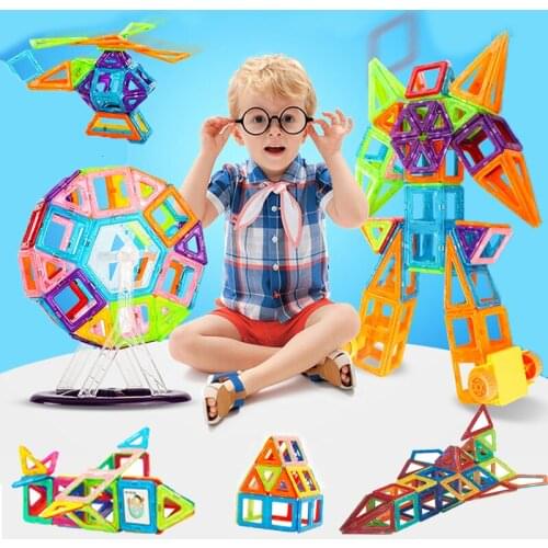 3D Magnetic Blocks Designer Constructor Toys Magnetic Building Blocks Bricks Educational Magnet Toys for Children Gifts