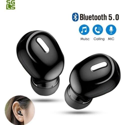 Mini Wireless Bluetooth 5.0 Earphone in Ear Sport with Mic Handsfree HIFI Headset Earbuds For Samsung Huawei All Phone Earphones