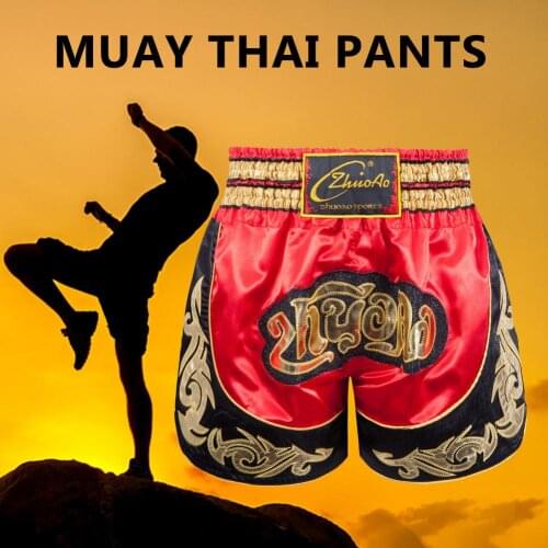 Mens Boxing Pants Printing MMA Shorts Kickboxing Fight Grappling Short Tiger Muay Thai Boxing Shorts Clothing Men Women Trunks