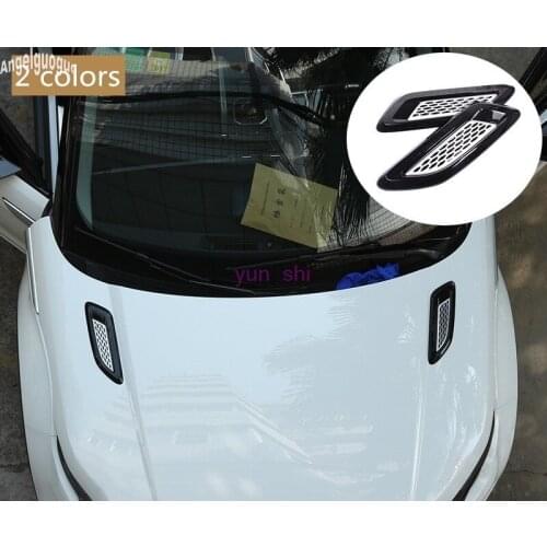 Car Engine Air Outlet Vent Fender Sticker car-styling For Land Rover Freelander 2 Discovery 4 Discovery Sport Range Rover Evoque