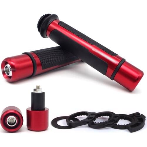 Motorcycle Handle Grips Ends Racing handlebar CNC 22mm 7/8" For Honda dio 27 x4 cbr600f4i hornet headlight goldwing gl1800