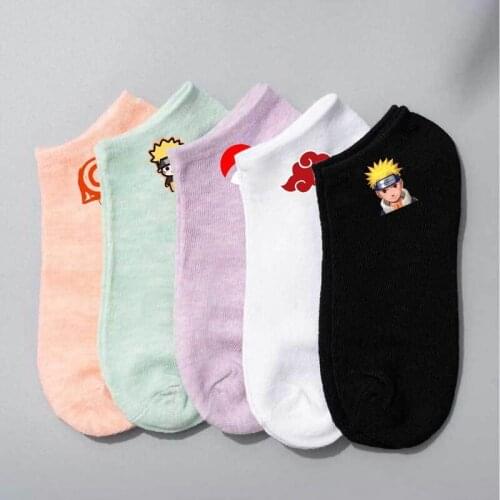 1 pair The New Naruto Summer thin cartoon anime figure Sasuke Sakura Ladies socks casual xxx boys and girls cosplay anime sock