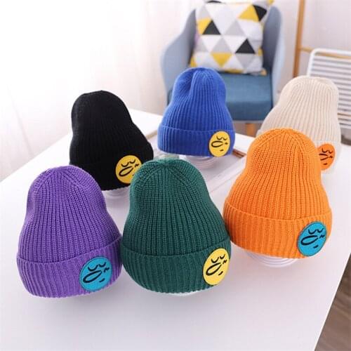New Winter Kids Hat Knitted Warm Casual Children Girl Boy Beanie Cap Solid Color Autumn Girls Beanies Baby Accessories 1-6Y