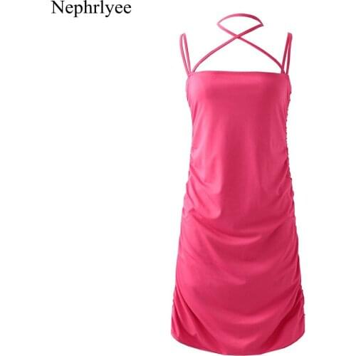 2021 New Arrival Summer Dresses Women Sexy Party Dresses Backless Sleeveless Outfits Clubwear Mini Dress Sexy Club ClothesSLP362