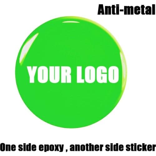 Custom Logo Printed NTAG213 Anti-Metal Epoxy Label Sticker 13.56MHz 14443A protocol NFC Forum Type 2 Tag